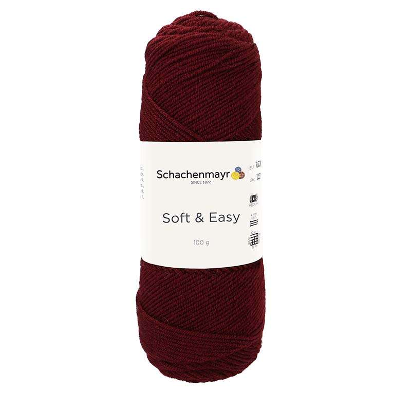 Soft & Easy 00032 burgund Schachenmayr Soft Easy 32 burgund