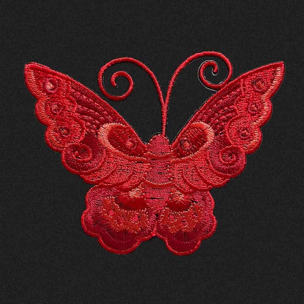Emblema fluture rosu EMBT-0017R
