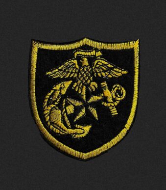Emblema termo cu broderie aurie cu vultur EMBT-0004