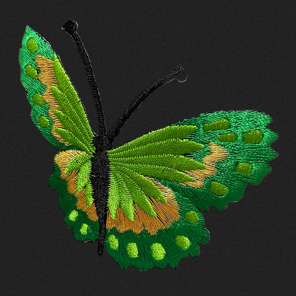 Emblema termo fluture verde in zbor EMBT-0018V
